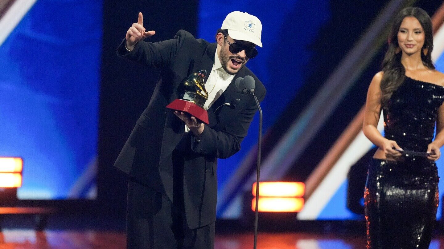 Bad Bunny sikerei a 2026-os Latin Grammy Díjátadón Las Vegasban latin grammy dijak bad bunny zenei gála las vegas