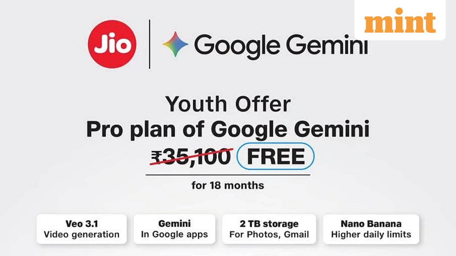 reliance jio ingyenes google ai pro elofizetes mesterséges intelligencia