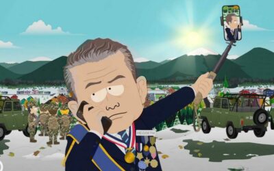 South Park gúnyolja Pete Hegseth akciódús Háborús Minisztérium reklámjait