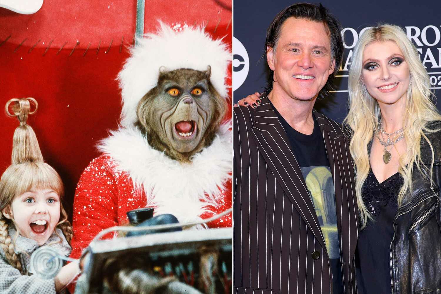 Taylor Momsen és Jim Carrey találkozása a How the Grinch Stole Christmas forgatásán Taylor Momsen Jim Carrey emlekek How the Grinch Stole Christmas