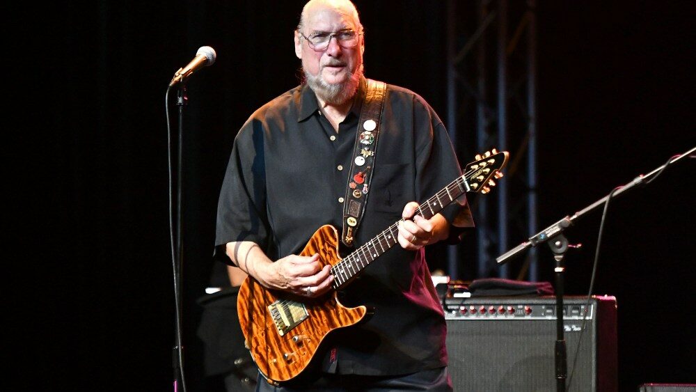 Steve Cropper legendás soul zene producer és gitáros ikonikus soul zene producer és gitáros portréja